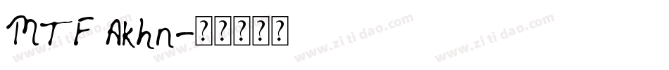 MTF Akhn字体转换